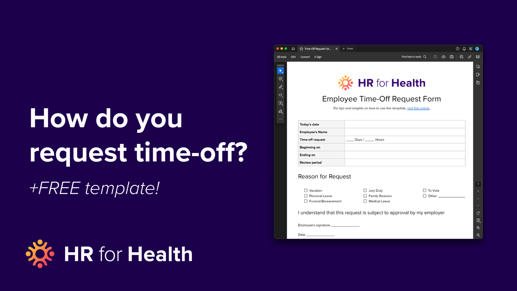 Time Off Request Guide [+ Template] | hrforhealth.com