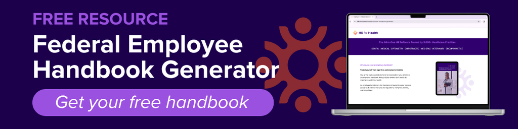 HR for Health Employee Handbook Generator. Get your free handbook now with HR for Health.