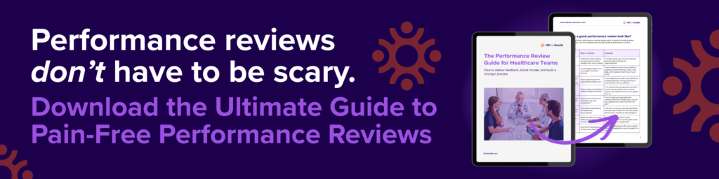 Performance reviews don't have to be scary. Download the ultimate guide to pain-free performance reviews from HR for Health.