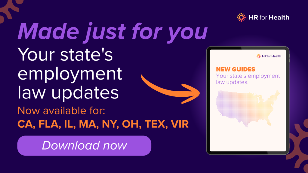Download your state's latest employment law guides from HR for Health