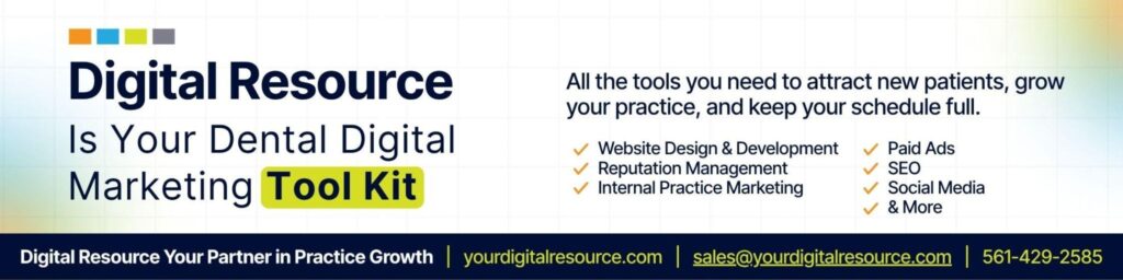 Digital resource is your dental digital marketing tool kit. All the tools you need to attract new patients, grow your practice, and keep your schedule full.