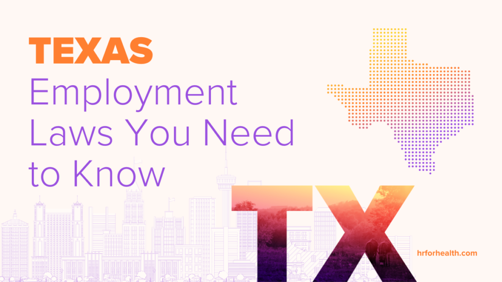 Texas state employment law guide for health and dental practices