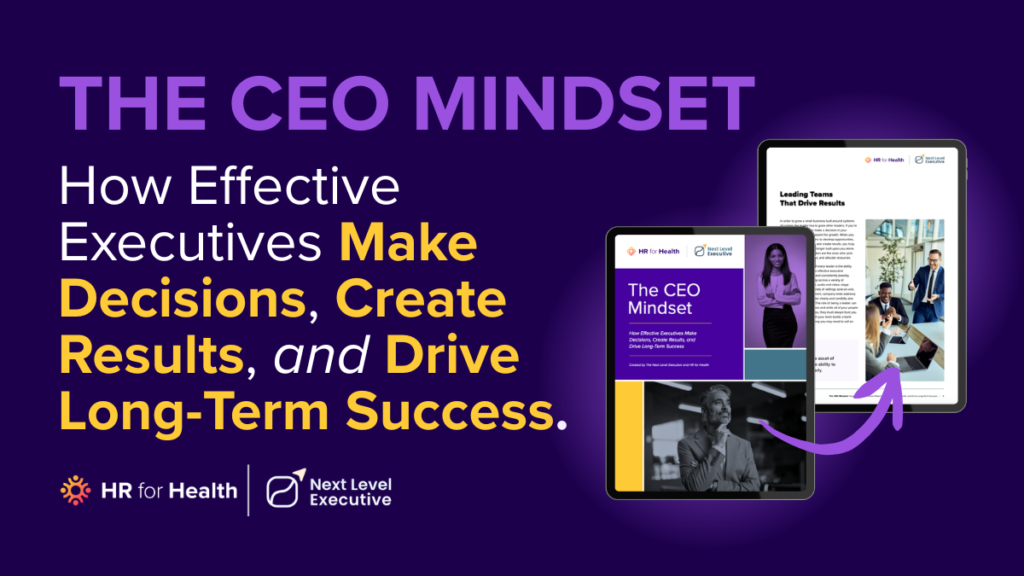 The CEO Mindset: How Effective Executives Make Decisions, Create Results, and Drive Long Term Success - The Next Level Executive x HR for Health
